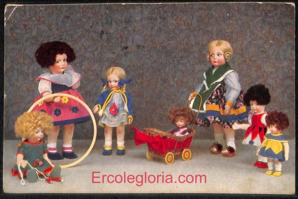 ad7676 - CARTOLINA D'EPOCA- Roma Città  - ''Bambole Lena''  1933