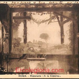 ad7684 - CARTOLINA D'EPOCA- Roma Città - Ristorante '' A la Cisterna''