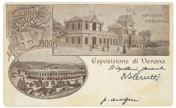 P3007 - ESPOSIZIONE DI VERONA 1900 IN COLORE ROSSO BRUNO, VIAGGIATA BELLA