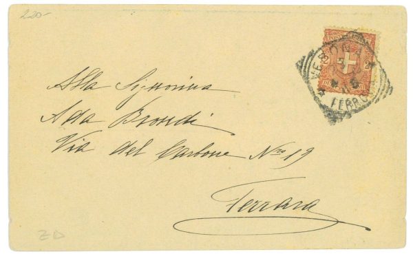 P3008 - ESPOSIZIONE DI VERONA 1900 IN COLORE VERDE GRIGGIO , VIAGGIATA BELLA - immagine 2