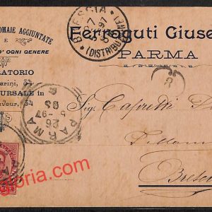 ah5552 - STORIA POSTALE - Parma Città - Ferraguti Giuseppe
