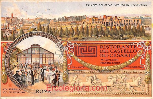 ad7687 - CARTOLINA D'EPOCA- Roma Città - Palazzo del Cesari