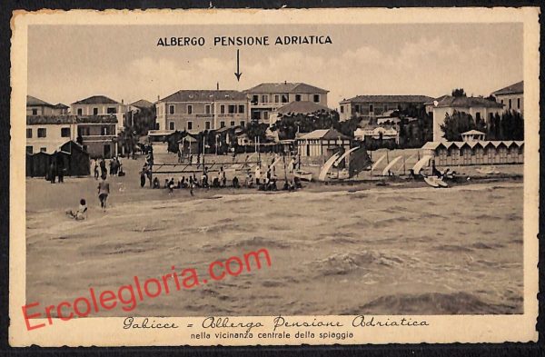 ah6725 - CARTOLINA  D'EPOCA - Pesaro e Urbino Provincia - Gabicce Mare