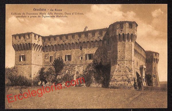 ah6731 - CARTOLINA  D'EPOCA - Pesaro e Urbino Provincia - Gradara