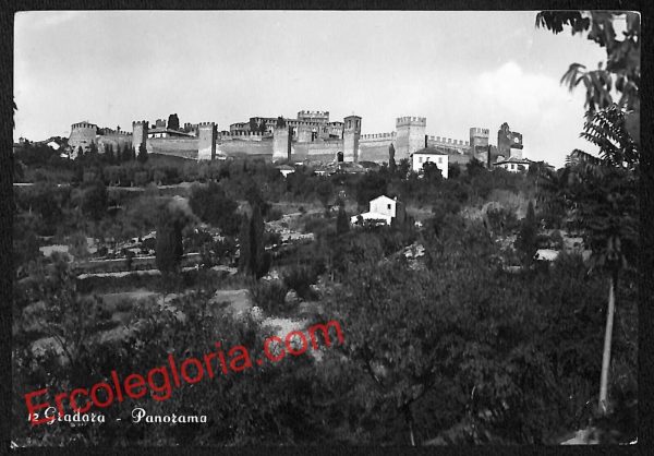 ah6733 - CARTOLINA  D'EPOCA - Pesaro e Urbino Provincia - Gradara
