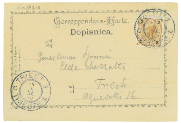 P3013 - DIVAÇA (SLOVENIA) GRÜSS AUSS 1899 (RUDOLFS GROTTE) - immagine 2