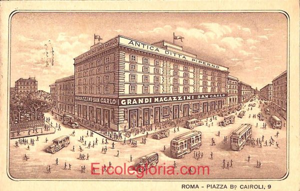 ad7689 - CARTOLINA D'EPOCA- Roma Città - Magazzini San Carlo 1930