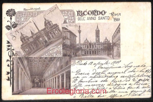 ad7691 - CARTOLINA D'EPOCA- Roma Città - Anno Santo  1900