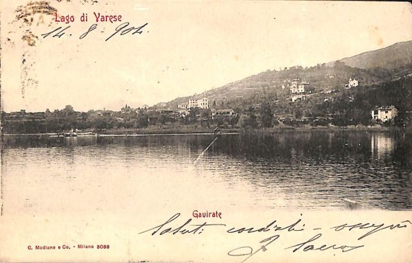 ab5115 -  CARTOLINA  D'EPOCA -  Varese Provincia  : GAVIRATE  1904
