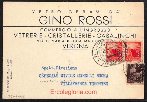 ae3021 - CARTOLINA  D'EPOCA - Verona Città - Gino Rossi