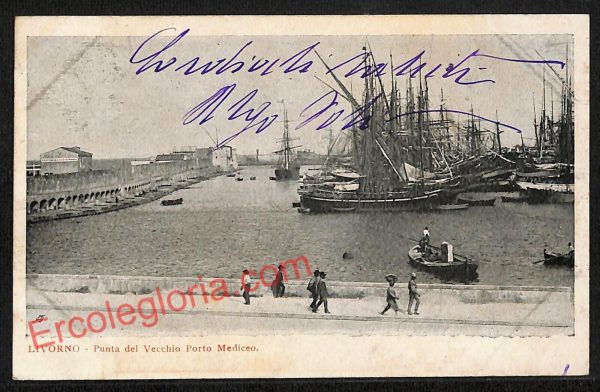 ag5978 - CARTOLINA D'EPOCA - Livorno Città - Vecchio Porto Mediceo