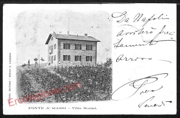 ae7759 - CARTOLINA D'EPOCA - Firenze Provincia - Fonte A' Massi