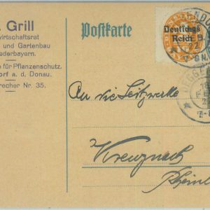 83543 - GERMANY: Bayern - POSTAL HISTORY - Stationery Card 1922 - Michel P128