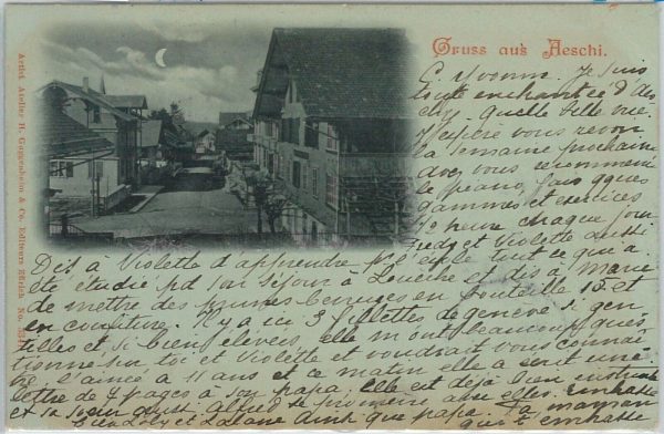 57523 - SWITZERLAND Schweiz - Ansichtskarten VINTAGE  POSTCARD - BE  Aeschi GRUS