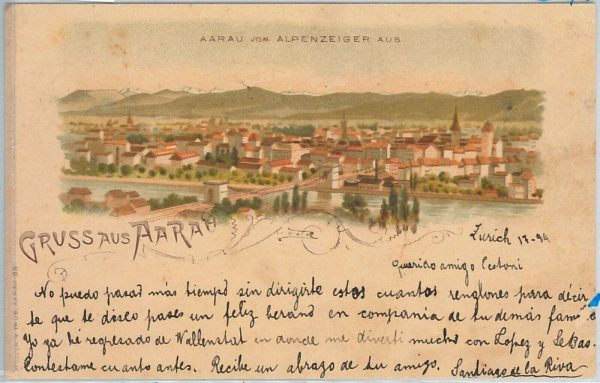57528 - SWITZERLAND Schweiz - Ansichtskarten VINTAGE  POSTCARD - AG  Aarau GRUSS