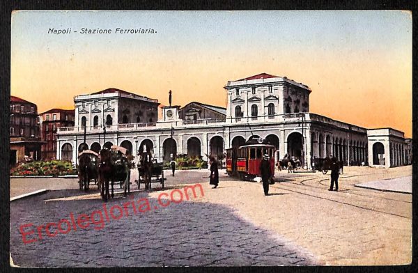 ag9827 - CARTOLINE D'EPOCA - Napoli Citta - Stazione ferroviaria