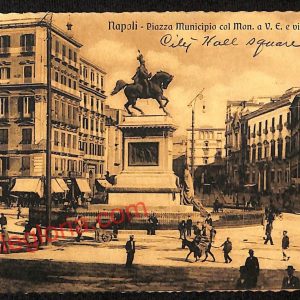 ag9830 - CARTOLINE D'EPOCA - Napoli Citta - Piazza Municipio