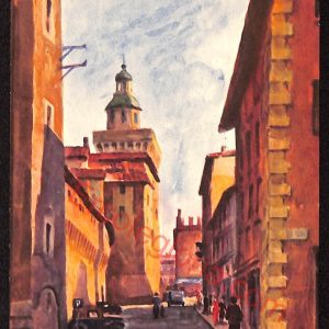 ae2135 - CARTOLINA  D'EPOCA - Bologna Città - Acquerello di Luigi Cervellati