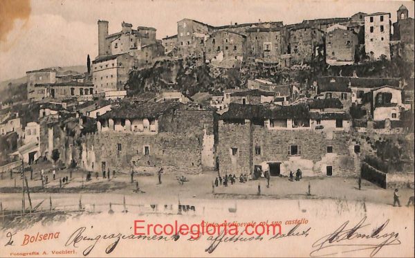 ad8102 - CARTOLINA D'EPOCA - Roma Provincia - Bolsena  1904