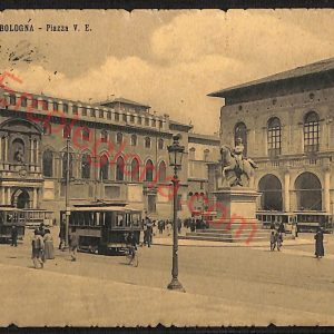 ae2147 - CARTOLINA  D'EPOCA - Bologna Città - Piazza Vittorio Emanuele  1907
