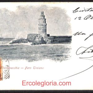ad8110 - CARTOLINA D'EPOCA - Roma Provincia - Civitavecchia  1900