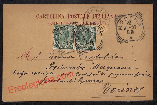 ag9412 - CARTOLINA D'EPOCA - Modena Città - Scuola Militare - immagine 2