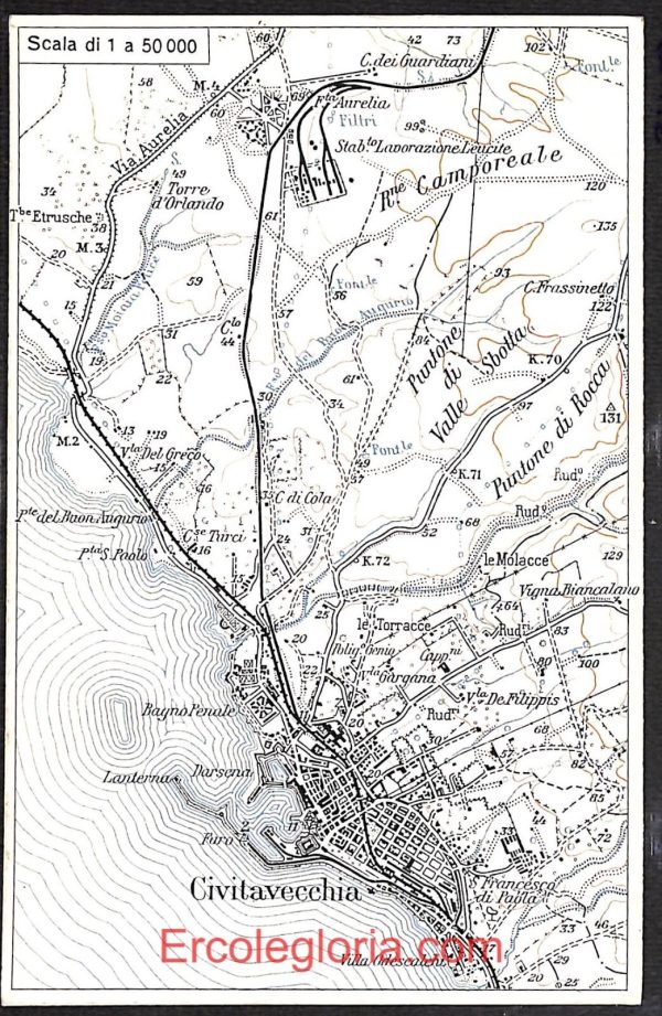 ad8117 - CARTOLINA D'EPOCA - Roma Provincia - Civitavecchia