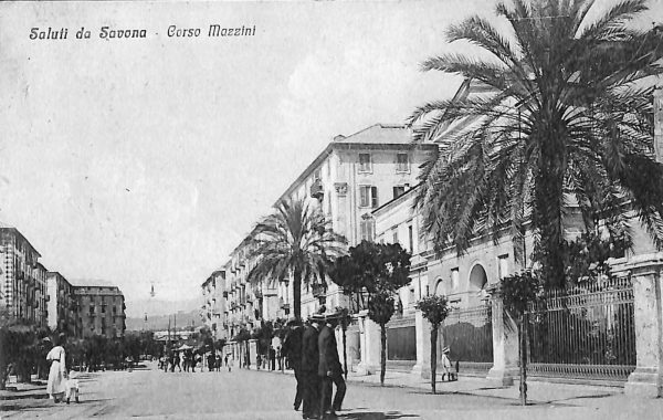 ab6952 -  CARTOLINA  D'EPOCA - Savona Città - Corso Mazzini