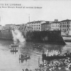 ac7366 - CARTOLINA D'EPOCA - Livorno Città - Varo della Regina Nave