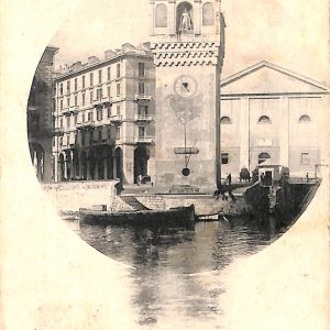 ab6956 -  CARTOLINA  D'EPOCA - Savona Città - Piazza e Torre Leon Pancaldo