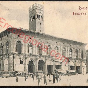 ae2162 - CARTOLINA  D'EPOCA - Bologna Città - Palazzo del Podestà  1901