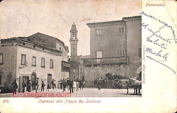 ad7098 - CARTOLINA D'EPOCA - Pisa Provincia - Pomarance  1906
