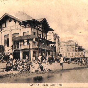ab6966 -  CARTOLINA  D'EPOCA - Savona Città - Bagni Lido Rosa 1929