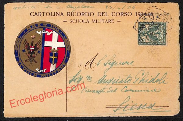 ag9421 - CARTOLINA D'EPOCA - Modena Città - Scuola Militare - immagine 2