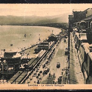 ab6969 -  CARTOLINA  D'EPOCA - Savona Città - La ridente Spiaggia