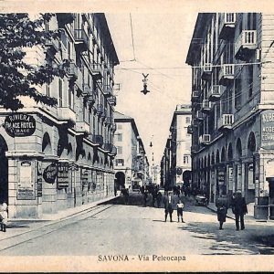 ab6971 -  CARTOLINA  D'EPOCA - Savona Città - Via Peleocapa 1925