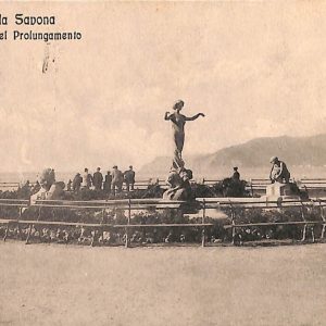 ab7033  -  CARTOLINA  D'EPOCA - Savona Città - Vasca del Prolungamento