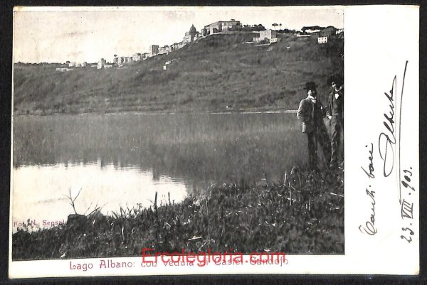 ad8179 - CARTOLINA D'EPOCA - Roma Provincia - Castel Gandolfo 1903