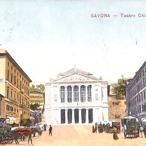 ab7047  -  CARTOLINA  D'EPOCA - Savona Città - Teatro Chiabrera 1904