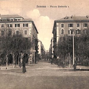 ab7048  -  CARTOLINA  D'EPOCA - Savona Città - Piazza Umberto