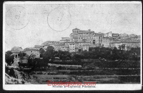 ad8193 - CARTOLINA D'EPOCA - Roma Provincia - Caprinica Prenestina  1908