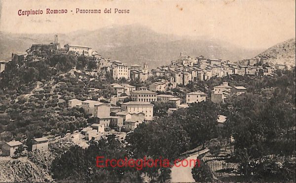 ad8198 - CARTOLINA D'EPOCA - Roma Provincia - Carpineto Romano  1912