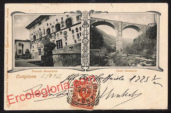 ah8189 - CARTOLINA D'EPOCA - Pistoia Provincia - Cutigliano