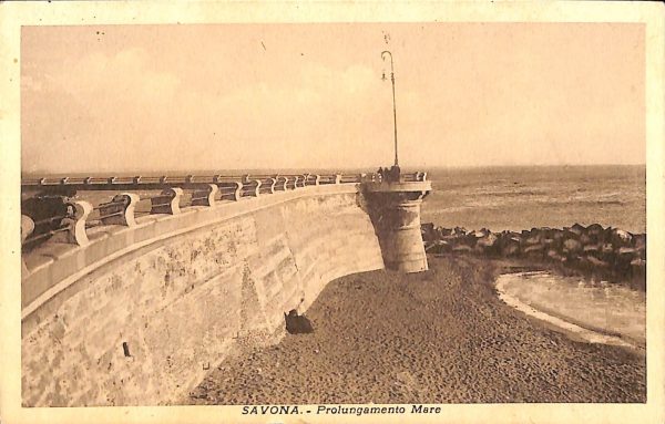 ab7051  -  CARTOLINA  D'EPOCA - Savona Città - Prolungamento Mare