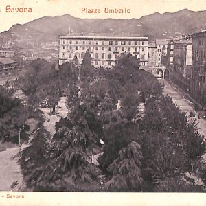 ab7066  -  CARTOLINA  D'EPOCA - Savona Città - Piazza Umberto