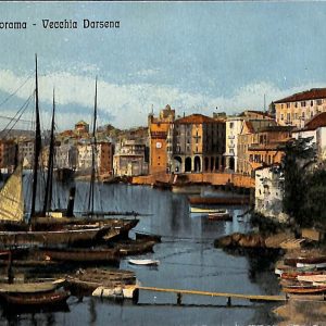 ab7067  -  CARTOLINA  D'EPOCA - Savona Città - Vecchia Darsena
