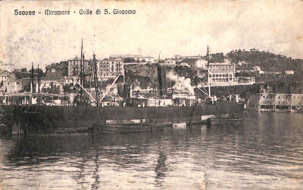 ab7090 -  CARTOLINA  D'EPOCA - Savona Città - Golle di S. Giacomo