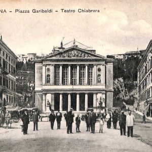 ab7092 -  CARTOLINA  D'EPOCA - Savona Città - Teatro Chiabrera