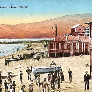 ab7093 -  CARTOLINA  D'EPOCA - Savona Città - Stabilimento bagni Wanda