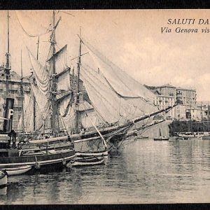ab7097 -  CARTOLINA  D'EPOCA - Savona Città - Via Genova